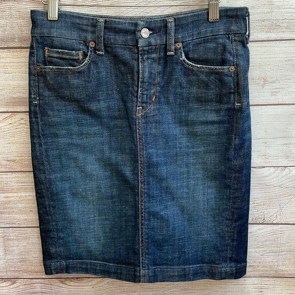 CITIZENS OF HUMANITY BY JEROME DAHAN JEAN SKIRT IN BLUE DENIM - Picture 2 of 5